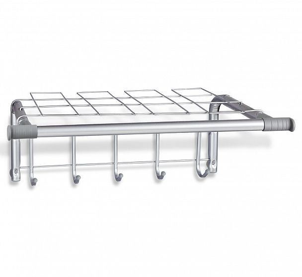 Вешалка Sheffilton SHT-WH7 хром лак/серый - Вид 2