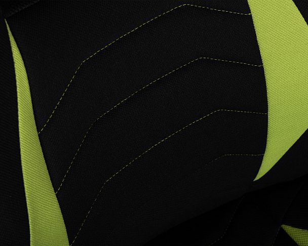 Кресло игровое DOBRIN RICK (черно-светло-зеленая ткань) - Вид 7