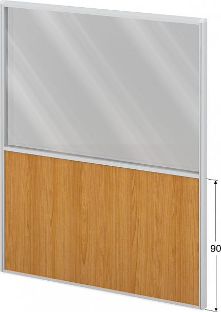 Модуль комбинированный "Мобильные офисные перегородки «Логика»" ПК-ЛГ-МДК200х160/90С/Д-В1-303 ольха - Вид 1