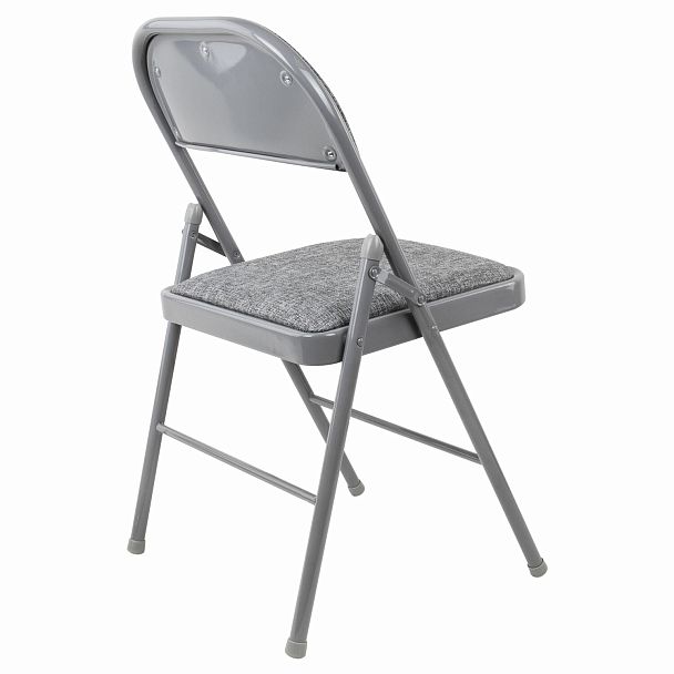 Стул складной BRABIX "Golf Plus CF-003 КОМФОР"Т, серый каркас, серая ткань, 532890 - Вид 7
