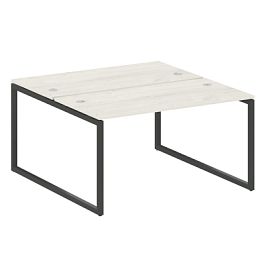 Metal System Quattro Р. ст. на О-образном м/к 40БО.РАС-СП-2.3 Дуб наварра/Антрацит металл 1400*1475*750 - Фото предпросмотра