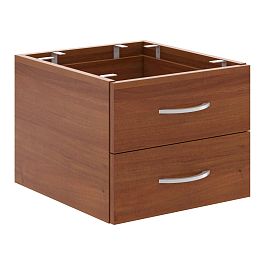 Тумба подвесная с 2-мя ящиками СРС-2V.1 Орех Французский 407х448х325 IMAGO PLUS - Фото предпросмотра