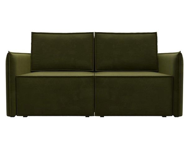 Диван прямой Либерти мини Микровельвет зеленый - Вид 2