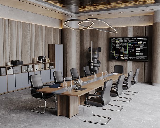 Брифинг-приставка Artwood 140x80x75 дуб капучино - Вид 6