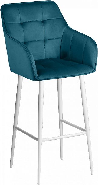 Барное поворотное кресло Мони К, Confetti izumrud/белый - Вид 4