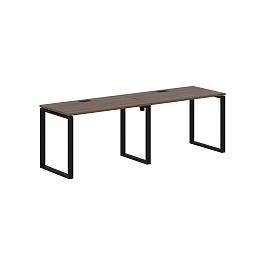 Стол 2-х местный EQWST 2367 Дуб Денвер тёмный/Черный 2326х670х750 EDIS - Фото предпросмотра