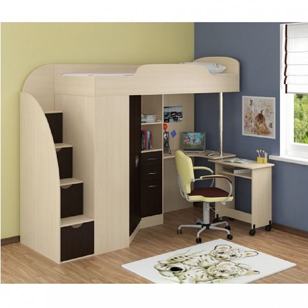 Кровать-чердак "Теремок-1 Гранд" - Вид 1