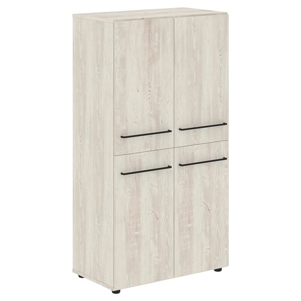 Шкаф с 2-мя комплектами глухих  малых дверей LMC 80.4 Сосна Эдмонт 800х430х1517 LOFTIS - Вид 1