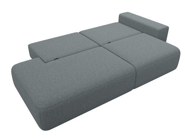 Диван прямой Лига-036 НПБ Модерн подлокотник справа Рогожка серый - Вид 9