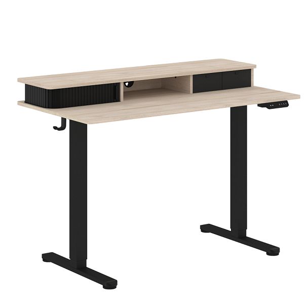 Стол письменный с подъемным механизмом HT501 Дуб Светлый/Черный 1200х600х720-1180  XTEN-UP - Вид 1