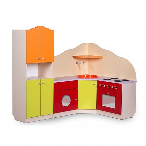 Игровая зона Кухня угловая с буфетом ИК-007 - Вид 1