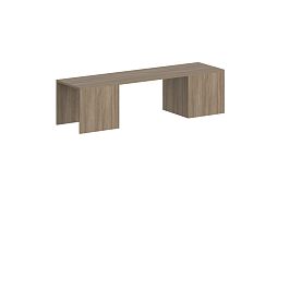 Надстройка на шкаф-купе низкий 1238х400х375  / цвет: дуб темный Сигма / Sigma - Фото предпросмотра