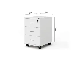 UNITY РТ1-03 БЕЛЫЙ Тумба подкатная 400х500х620 - Фото предпросмотра