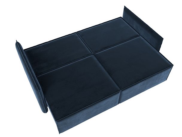 Диван прямой Либерти Велюр синий - Вид 10