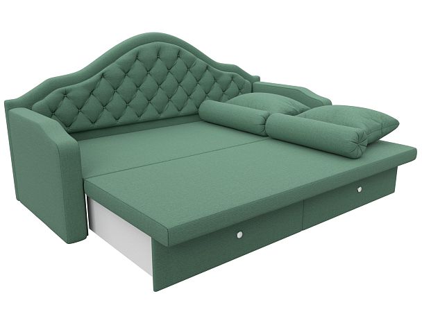 Диван детский прямой Сойер Рогожка зеленый - Вид 8
