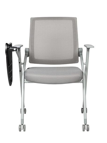 Стул / Circle grey / серая сетка/серая ткань/ролики - Вид 10