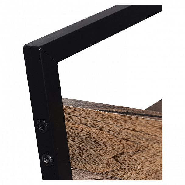 Стеллаж на металлокаркасе BRABIX "LOFT SH-002", 600х350х845 мм, цвет морёный дуб, 641231 - Вид 9