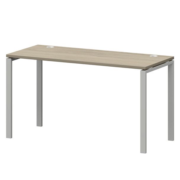 Стол на металлокаркасе СМС25-П-16К.60.Пр25 Кронберг/Белый 1600x600x750 Смарт - Вид 1