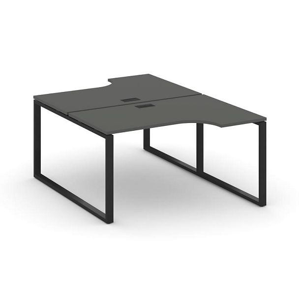 Стайл Проджект Рабочая станция эргоном. SN-6O.DRPA-001 Антрацит/Металл Черный 1380*1232/1992*750 - Вид 1