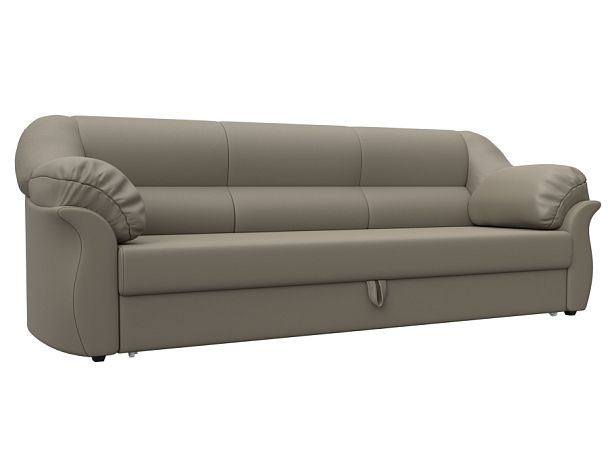 Диван прямой Карнелла Экокожа бежевый - Вид 1