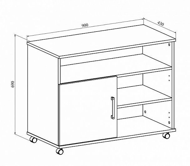 Тумба комбинированная Офис ОФ-23 - Вид 2