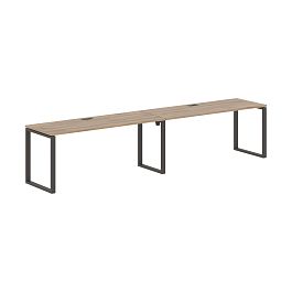 Стол 2-х местный EQWST 3567 Дуб Денвер светлый/Мокко 3526х670х750 EDIS - Фото предпросмотра