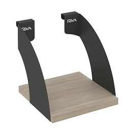 Навесные полки. Кронштейны+ЛДСП полка 200мм MAN-41-2 Дуб аттик/Антрацит металл 200*220*200 - Фото предпросмотра