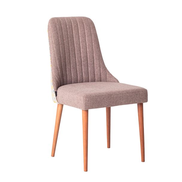 Стул Kongsberg, рогожка Austin 03, спинка шенилл-жаккард Scandinavia 01 Temple - Вид 1