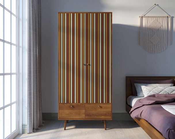 Шкаф двухстворчатый Berber принт 20 арт BB16/Print_20 - Вид 4