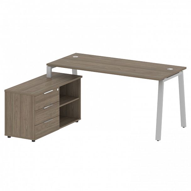 Рабочая станция "Metal System" БА.РС-СТС-2.4 вяз/серый - Вид 2