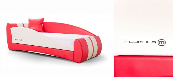 Кровать "Формула-Мини" красный - Вид 1