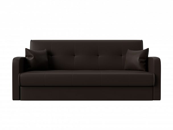 Диван книжка Надежда (полностью экокожа коричневая) - Вид 2