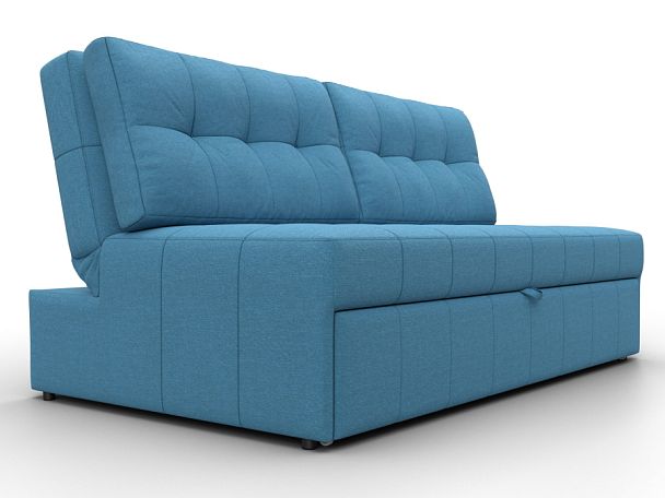 Диван прямой Лига-107 (160) Рогожка голубой - Вид 3
