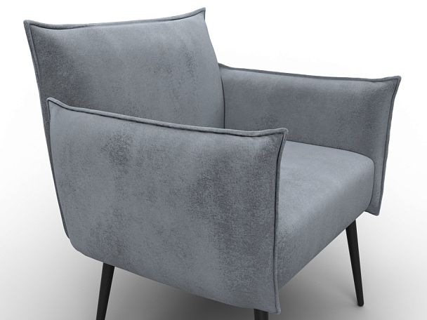 Кресло Лига-083 Велюр серый - Вид 4