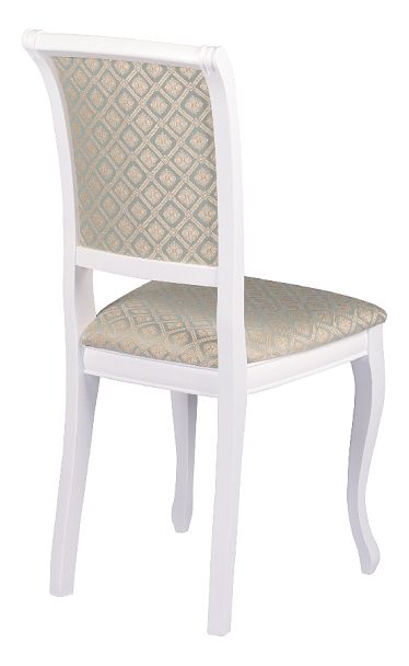 Обеденная группа стол Анфея 110(150)х75х76 Белый и 2 стула Арктос Белый/Бирюзовый жаккард - Вид 9