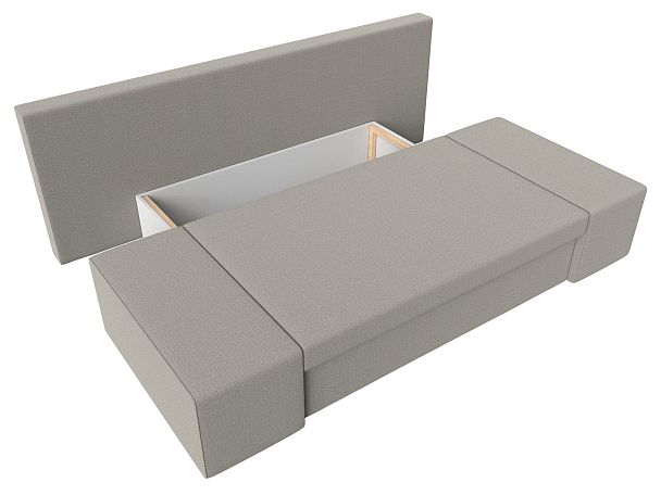 Диван прямой Сан Марко Рогожка бежевый - Вид 7