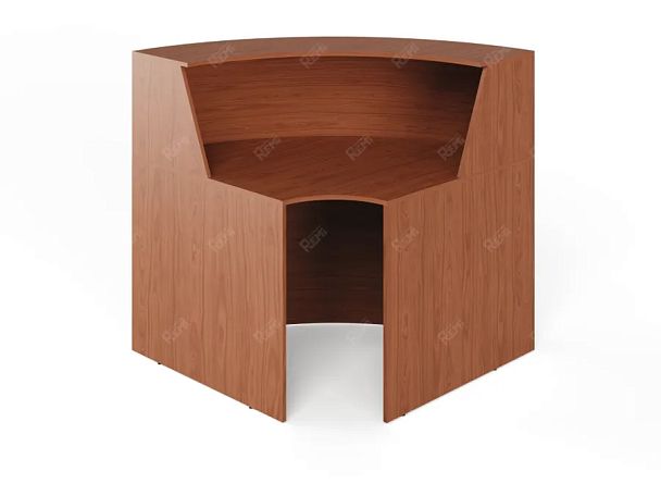 ЛАЙТ / LIGHT RLG069-9x9 Блок ресепшн с полкой 90x90x125 Орех Итальянский - Вид 1