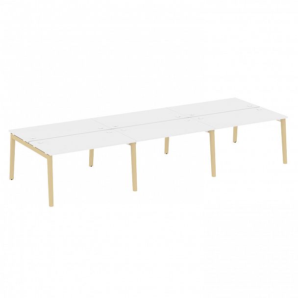 Рабочая станция "Onix wood" OW.D.RS-6.3.7 белый/дуб светлый - Вид 1