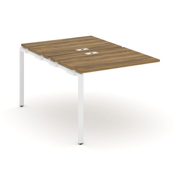 Concept Двойной наборный элемент рабочей станциии CN.DNRS-001 Сандал Янтарный/Металл Белый 980*1480*750 - Вид 1