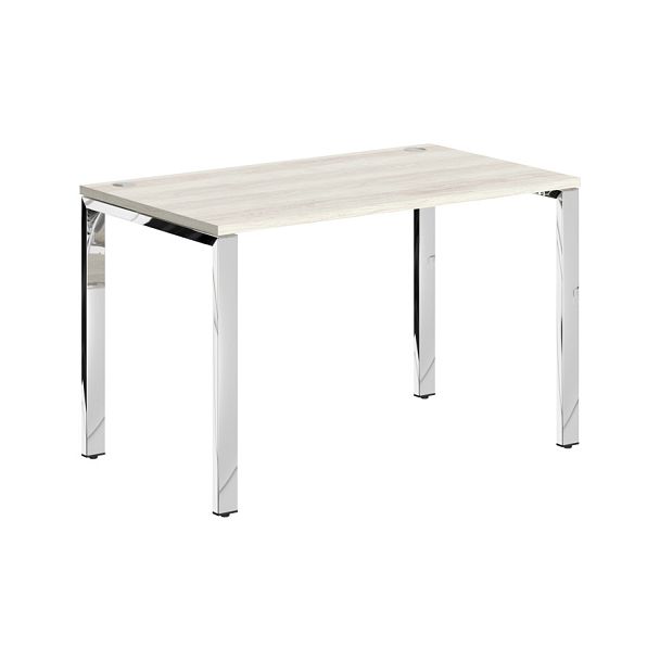 Стол прямой XGST 127.1 Сосна Эдмонт/Нержавейка полированная 1200х700х750 XTEN GLOSS - Вид 1