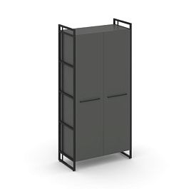 Rift Шкаф 4 ниши широкий RF.SS-41 Антрацит/Металл Черный 798*396*1648 - Фото предпросмотра