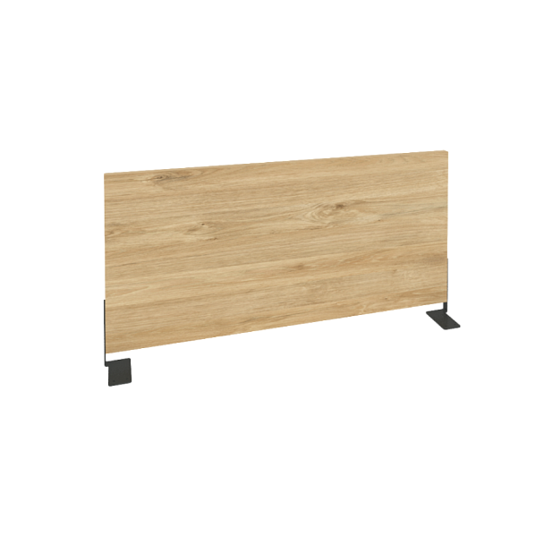 Onix Экран боковой (ЛДСП) O.EKR-80 Тиквуд светлый/Антрацит металл 800*370*18 - Вид 1