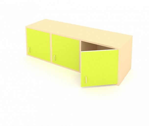 Надставка для купальных принадлежностей на шкафы ШГ-3Б желтый - Вид 1