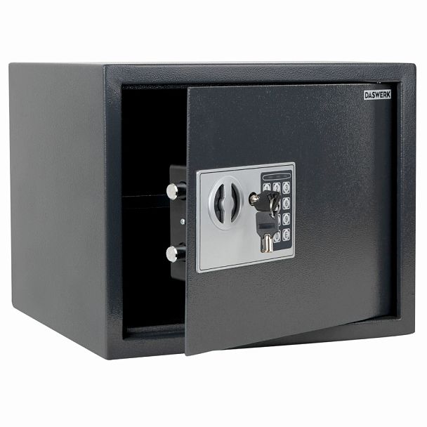 Сейф мебельный DASWERK SC-300EL (300х380х300 мм), электронный замок, графит, 291346 - Вид 1