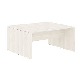 Стол двойной ED2ST 1567 Ясень Траун/Белый 1560х1346х750 EDIS - Фото предпросмотра