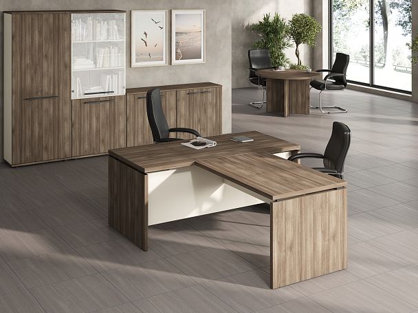 Стол для переговоров New Line 220x120x75 дуб шамони темный - Вид 2