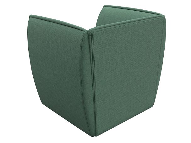 Кресло Бергамо Рогожка зеленый - Вид 6