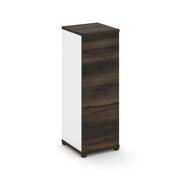 Concept Шкаф 1 узкая секция, 3 ниши CN.STU-316 B Дуб Мали/Белый Бриллиант/Металл Черный 420*420*1186 - Вид 1