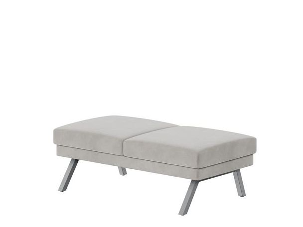 Aldo Банкетка двухместная ALD-04 Storm 022/Металл Серый 1430*680*470 - Вид 1