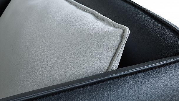 Кресло низкое Lang 88x91x84 чёрный - Вид 13